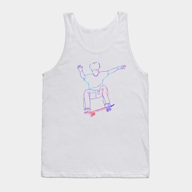 Skater Boi Tank Top by Think Beyond Color